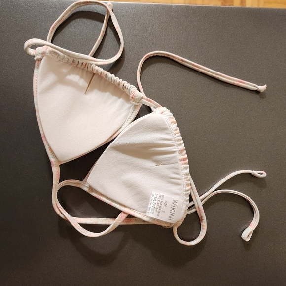 WIKINI Light green and pink flowers Bikini - Picture 5 of 10